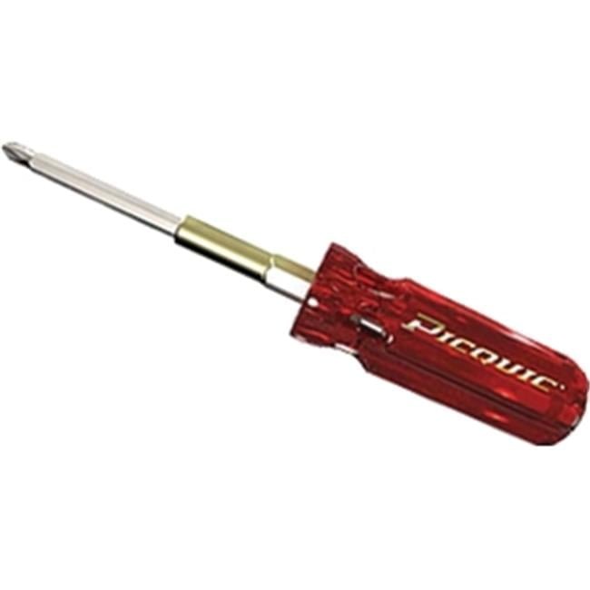 Picquic Sixpac Plus Multi-Bit Screwdriver 5.95 in. 7 pc