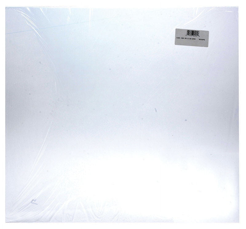 Plaskolite Optix Clear Single Acrylic Sheet 26 in. W X 28 in. L X .100 in.