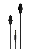 Plugfones Guardian 29 dB Nylon/Silicone/Soft Foam 3.5 MM Jack Earplugs/Earphones Black 1 pair