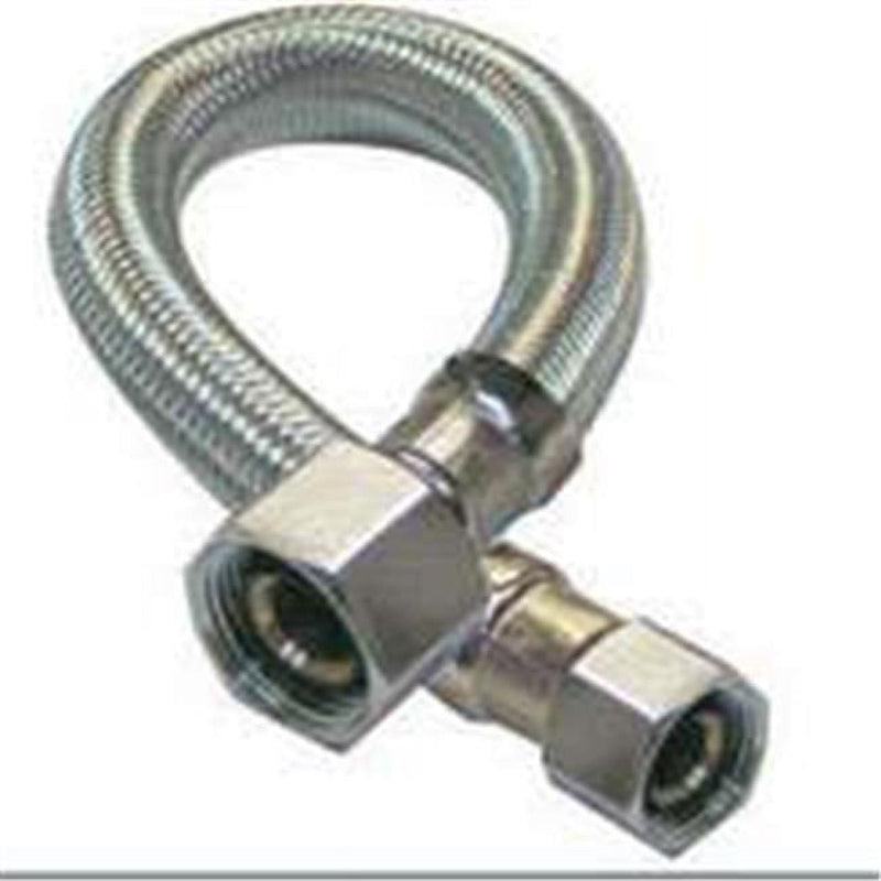 Plumb Pak 3/8 in. Compression X 1/2 in. D FIP 16 in. Stainless Steel Faucet Supply Line