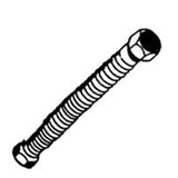 Plumb Pak 3/4 in. FIP in. X 3/4 in. D FIP 24 in. Stainless Steel Water Heater Supply Connector