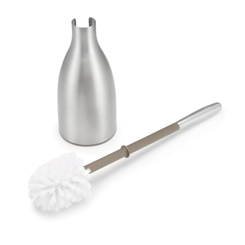 Polder Toilet Brush Holder Silver