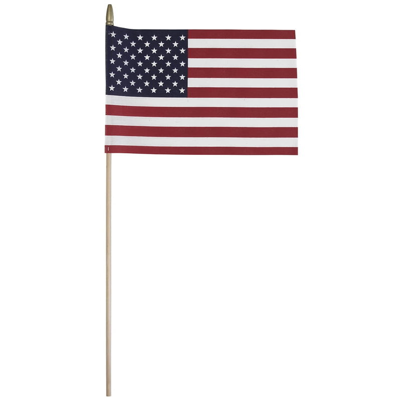 Valley Forge American Stick Flag 8 in. H X 12 in. W