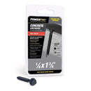 Power Pro 1/4 in. D X 1-3/4 in. L Carbon Steel Hex Head Concrete Screw Anchor 18 pc