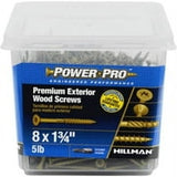 HILLMAN Power Pro No. 8 in. X 1-3/4 in. L Bronze Star Flat Head Premium Deck Screws 5 lb 877 pk