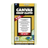 Premier GlobalGuard 12 ft. W X 15 ft. L 8 oz Professional Grade Canvas Drop Cloth 1 pk