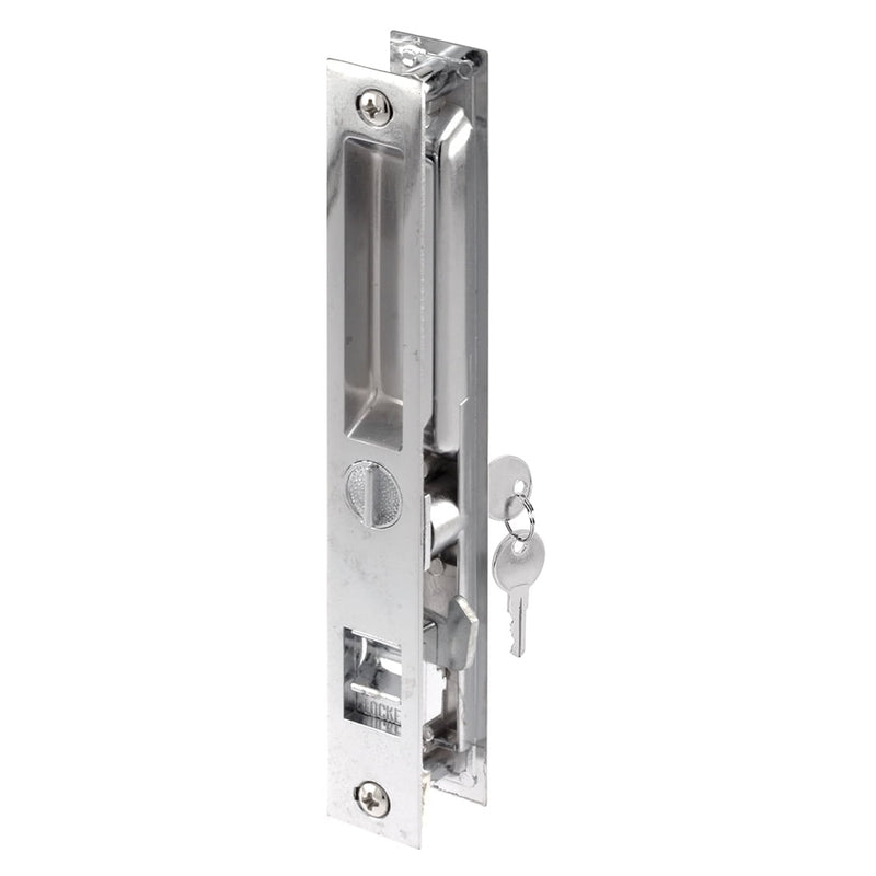 Prime-Line Chrome Metal Indoor and Outdoor Patio Door Handle Set