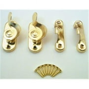 Prime-Line Brass-Plated Gold Steel Sash Lock 1 pk