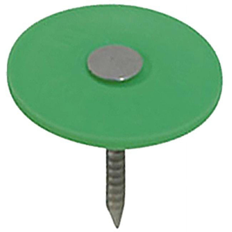 Grip-Rite 1 in. Cap Electro-Galvanized Plastic/Steel Nail Full Round Head 5 lb