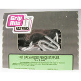Grip-Rite No. 9 X 1/4 in. W X 1-1/4 in. L Hot-Dipped Galvanized Steel Fence Staples 9 Ga. 87 pk 1 lb