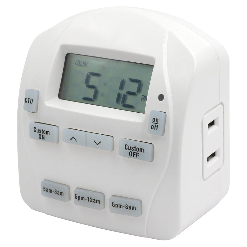 Prime EZ-SET Indoor Digital Timer 125 V White