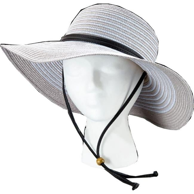 Sloggers Braided Wide Brim Hat Tan/White/Black M