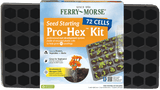 Ferry-Morse Pro-Hex 72 Cells 2.25 in. H X 1.5 in. W X 1.5 in. L Seed Starting Kit 1 pk