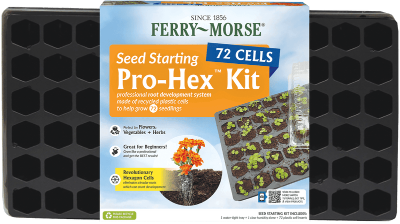 Ferry-Morse Pro-Hex 72 Cells 2.25 in. H X 1.5 in. W X 1.5 in. L Seed Starting Kit 1 pk