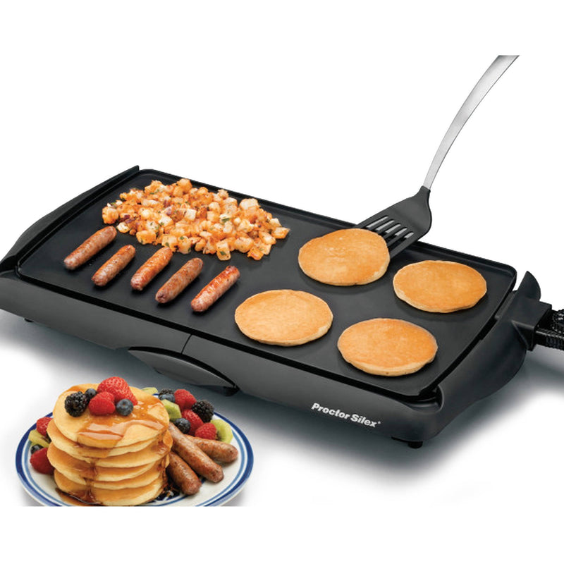 Proctor Silex Black Plastic Nonstick Surface Electric Griddle 200 sq in