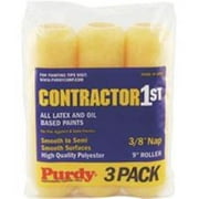 Purdy Contractor 1st Polyester 9 in. W X 3/8 in. Paint Roller Cover 3 pk