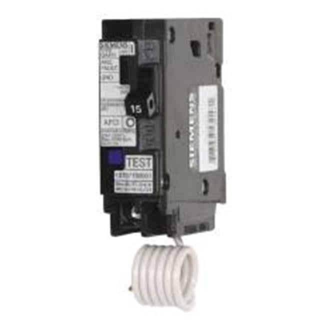 Siemens 15 amps Arc Fault/Ground Fault Single Pole Circuit Breaker