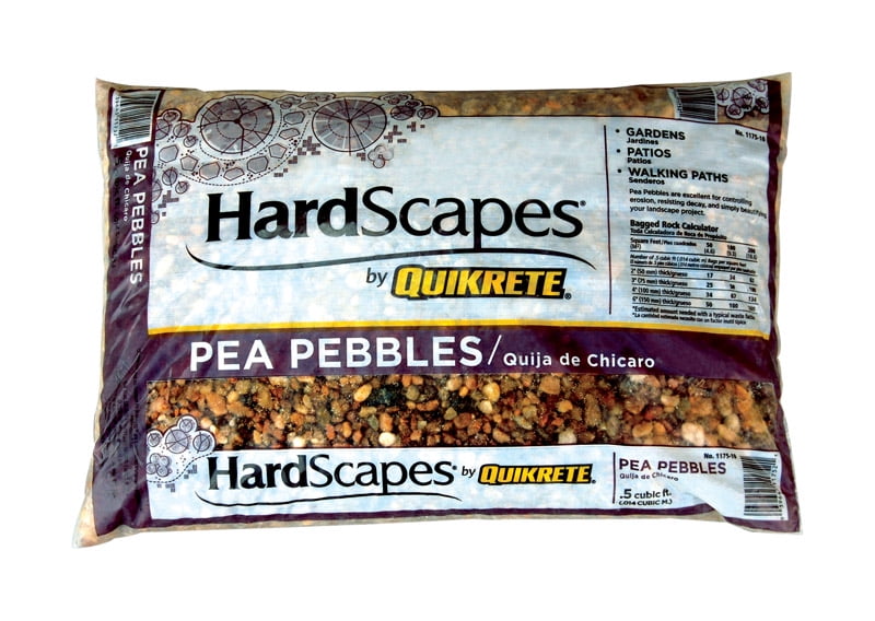 Quikrete HardScapes Assorted Decorative Pebble Pea Pebbles 0.5 cu ft 50 lb