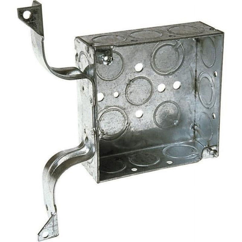 Raco 21 cu in Square Steel Junction Box Gray