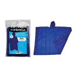Rainbrella Blue PVC Rain Poncho One Size Fits All