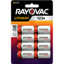 Rayovac Lithium 123A 3 V Camera Battery 123A 8 pk