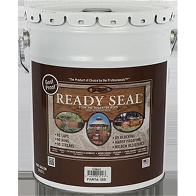 Ready Seal Goof Proof Semi-Transparent Flat Clear Oil-Based Penetrating Wood Stain/Sealer 5 gal