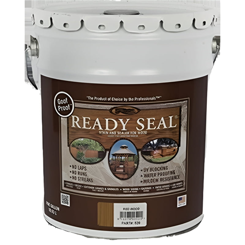 Ready Seal Goof Proof Semi-Transparent Flat Redwood Oil-Based Penetrating Wood Stain/Sealer 5 gal