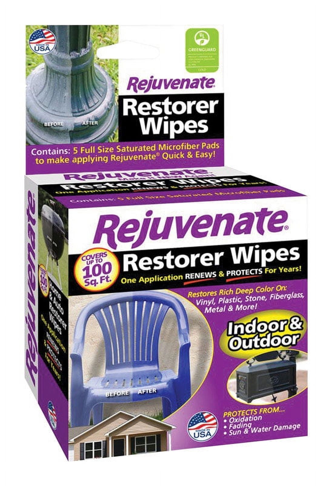 Rejuvenate Microfiber Restorer Wipe 4 in. W X 4 in. L 5 pk