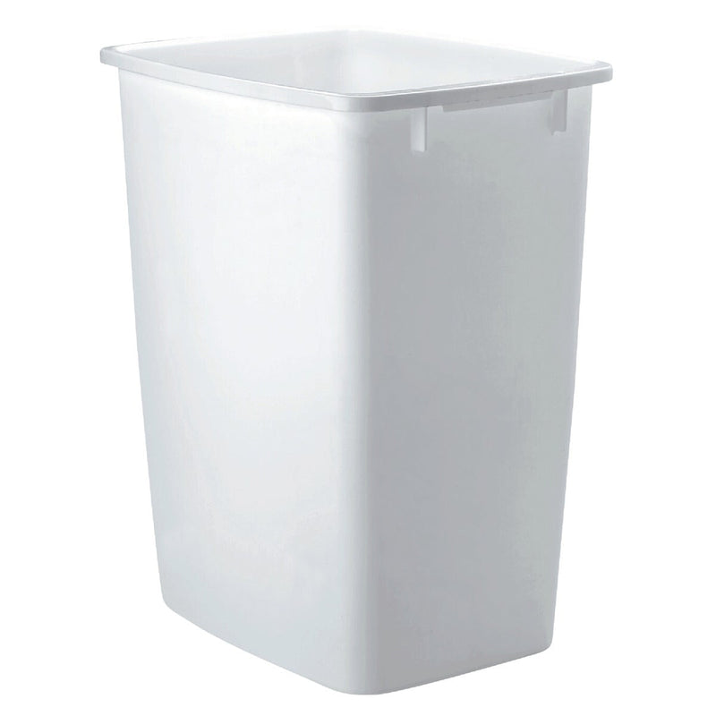 Rubbermaid 9 gal White Plastic Open Top Trash Can