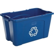 Rubbermaid 14 gal Blue Resin Recycling Tote