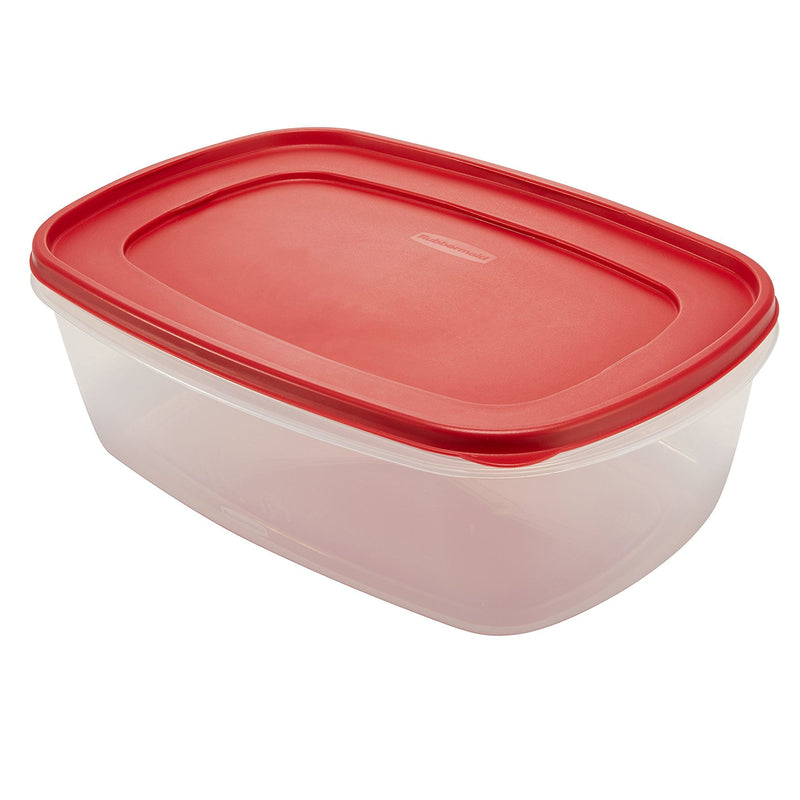 Rubbermaid 2.5 gal Clear/Red Food Storage Container 1 pk