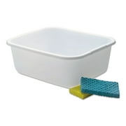 Rubbermaid White Plastic Dishpan 11.4 qt