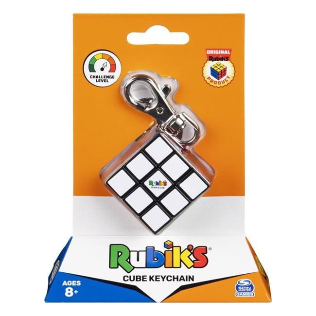 Spin Master Rubik's Cube Puzzle Keychain Multicolored 1 pc