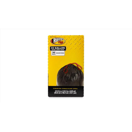 Ruffies Pro 33 gal Trash Bags Drawstring 30 pk 0.95 mil