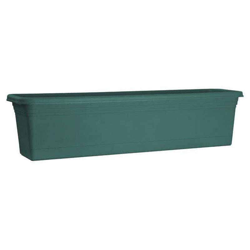 Rugg 11 in. H X 11 in. W Polyresin Window Box Green