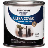Rust-Oleum Painters Touch Flat Black Water-Based Ultra Cover Paint Exterior and Interior 0.5 pt