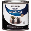 Rust-Oleum Painters Touch Flat Black Water-Based Ultra Cover Paint Exterior and Interior 0.5 pt