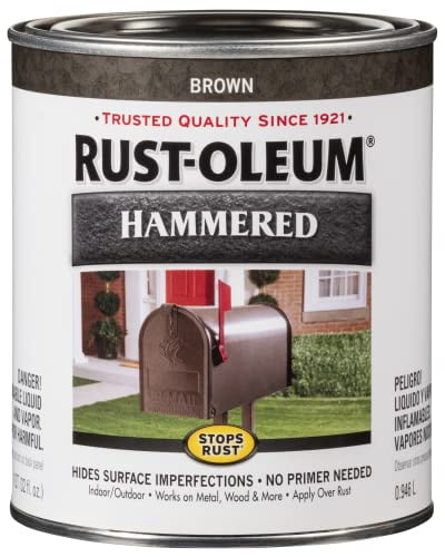 Rust-Oleum Stops Rust Indoor and Outdoor Hammered Brown Protective Paint 1 qt