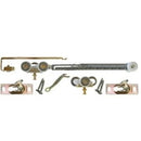 Johnson Hardware Mill Silver Aluminum Soft Close Kit 5 pc