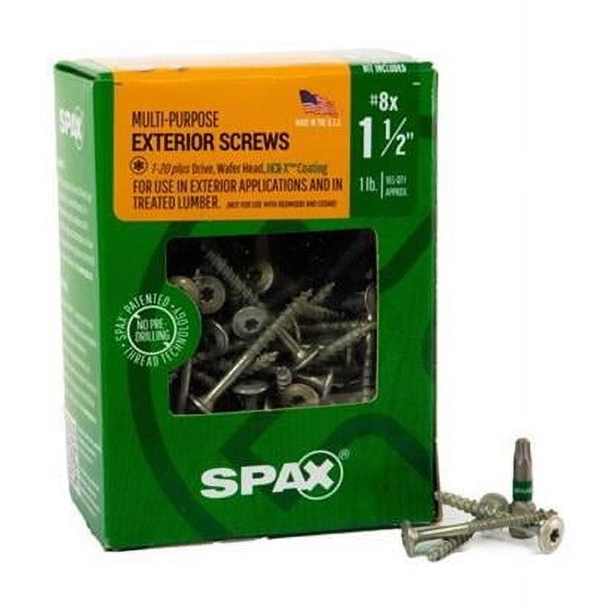 SPAX Multi-Material No. 8 in. X 1-1/2 in. L T-20+ Wafer Head Construction Screws 1 lb 165 pk
