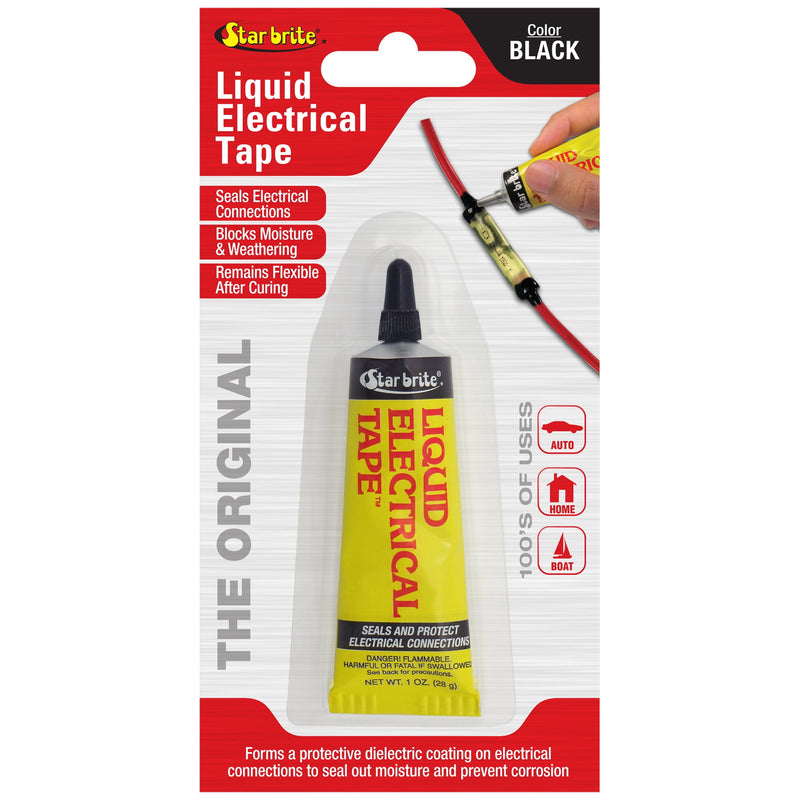 Star brite 4 in. W X 7 in. L Black Vinyl Liquid Electrical Tape