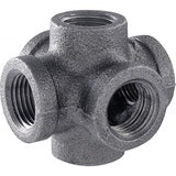 STZ Industries 1/2 in. FIP each X 1/2 in. D FIP 1/2 in. D Female Black Iron 2.25 in. L 6-Way Cross F