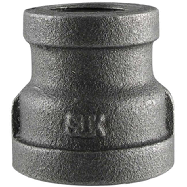 STZ Industries 1-1/2 in. FIP each X 3/4 in. D FIP Black Malleable Iron Reducing Coupling