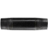 STZ Industries 1-1/4 in. MIP each X 1-1/4 in. D MIP Black Steel 8 in. L Nipple