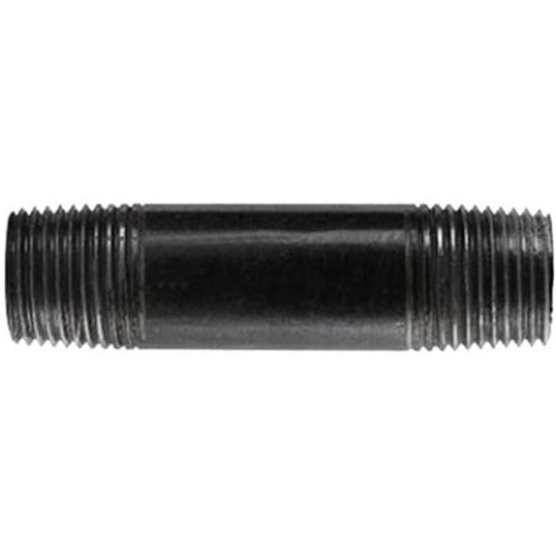 STZ Industries 1/4 in. MIP each X 1/4 in. D MIP Black Steel Close Nipple