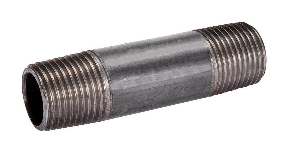 STZ Industries 2-1/2 in. MIP each X 2-1/2 in. D MIP Black Steel 4 in. L Nipple