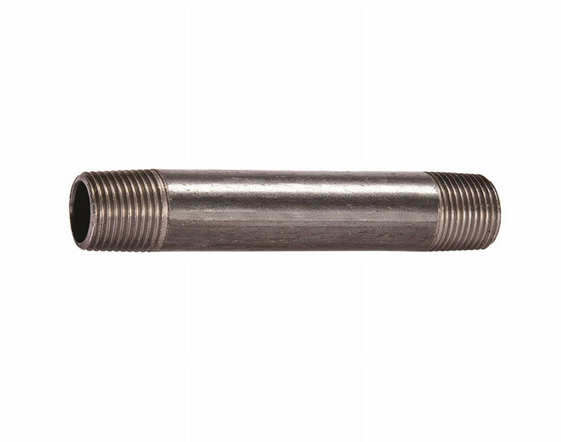 STZ Industries 2-1/2 in. MIP each X 2-1/2 in. D MIP Black Steel 8 in. L Nipple