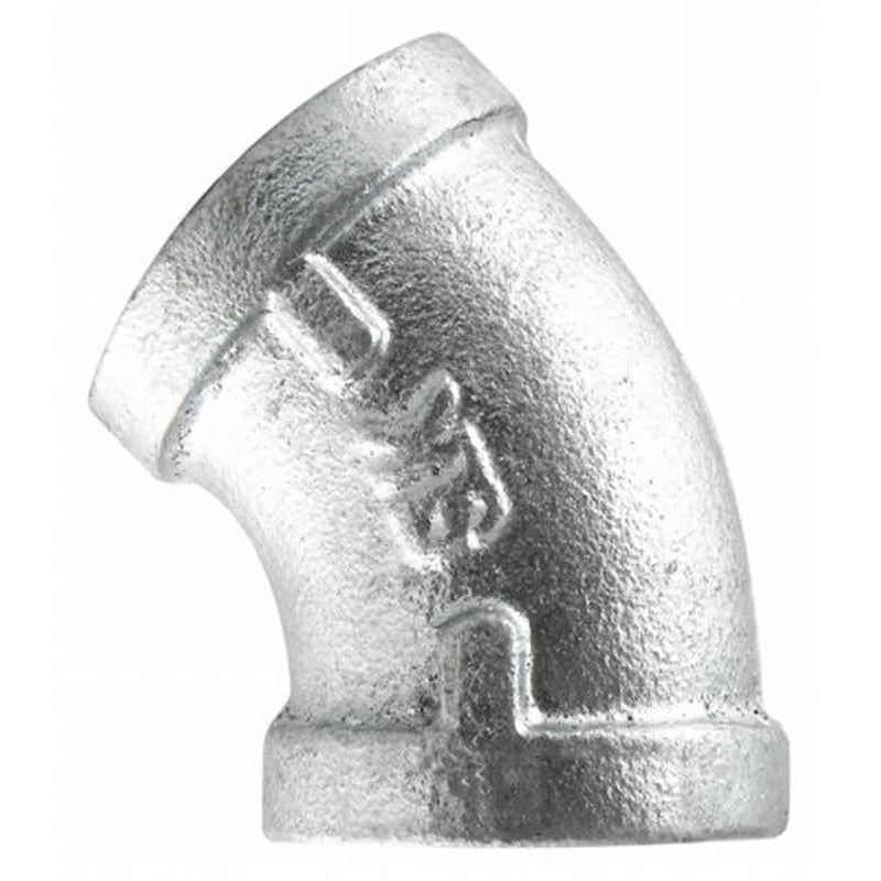 STZ Industries 2 in. FIP each X 2 in. D FIP Galvanized Malleable Iron 45 Degree Elbow