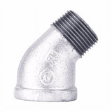 STZ Industries 2 in. FIP each X 2 in. D MIP Galvanized Malleable Iron 45 degree Street Elbow