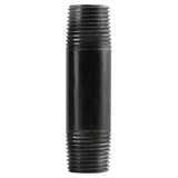 STZ Industries 2 in. MIP each X 2 in. D MIP Black Steel 5 in. L Nipple
